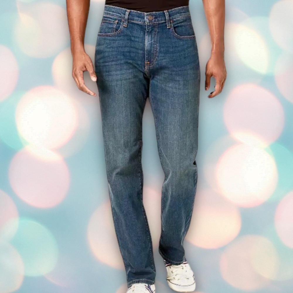 Tommy Hilfiger Men’s Classic Fit “Tommy Jean” Straight Denim Jeans Size 33x34